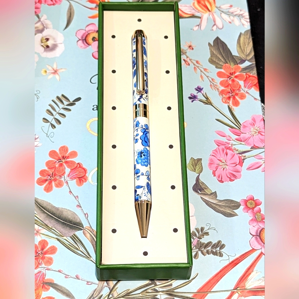 NWT KATE SPADE Peacock Floral Ballpoint Pen **ONLY 1 LEFT!** - Picture 4 of 7